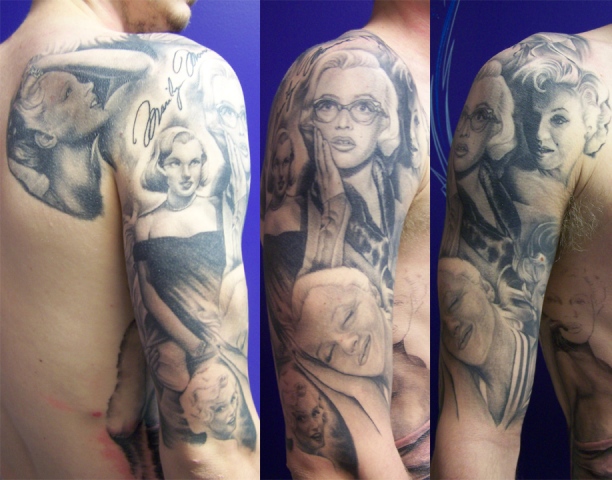 Low Lock tattoo Studio Ron Meyers The Marilyn Project