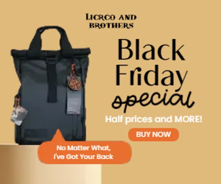 School bags Black Friday Sale Design Template PIXLR