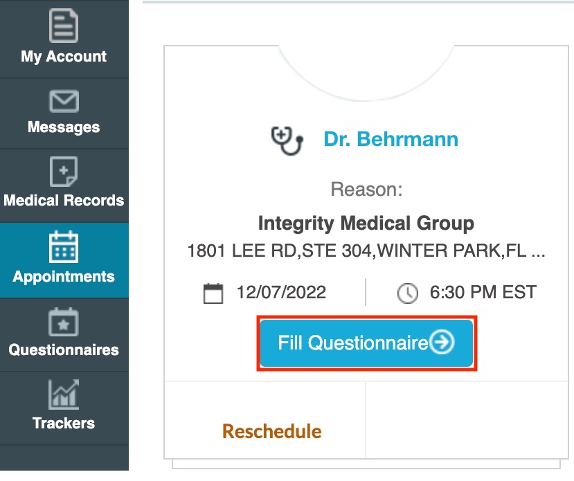 Portal - Integrity Medical Group, LLC | Orlando & Kissimmee FL