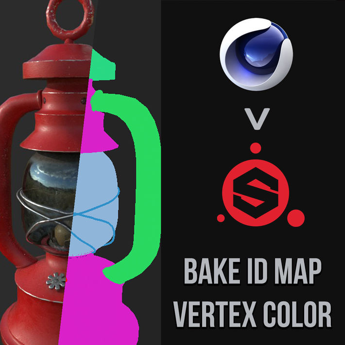How to make Vertex Maps Cinema 4D ID Maps for Substance Painter
