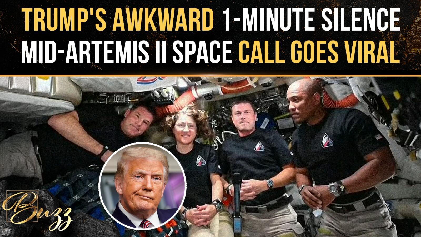 Trump's call with Artemis II crew goes silent for a full minute