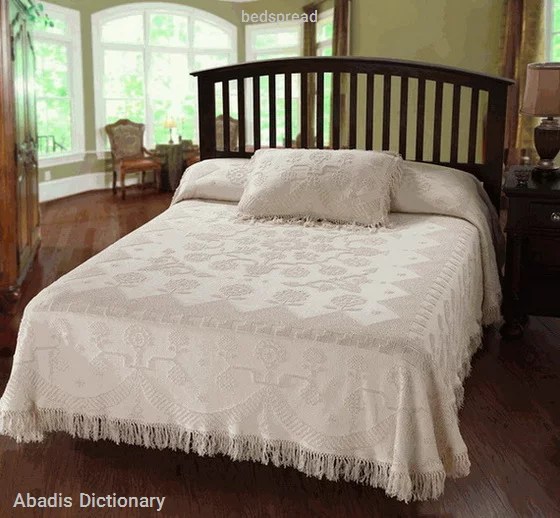 bedspread معنی تخصصی در دیکشنری آبادیس