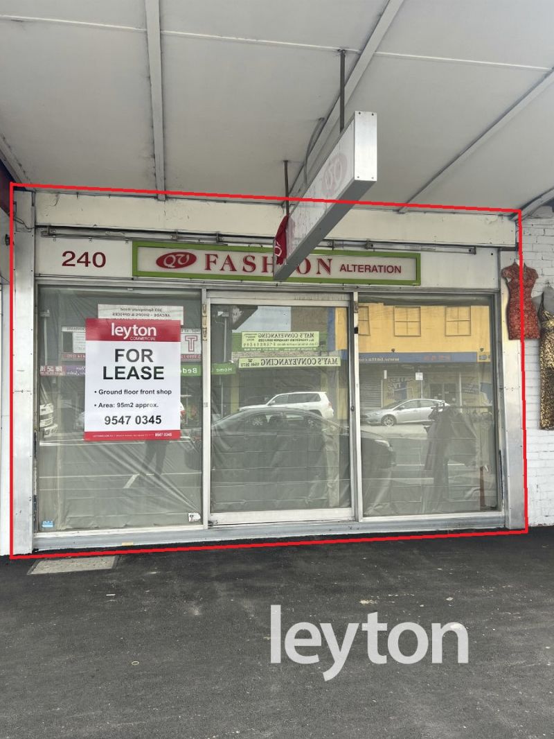 Real Estate For Commercial Lease Level GF Front/240 Springvale Road Springvale , VIC