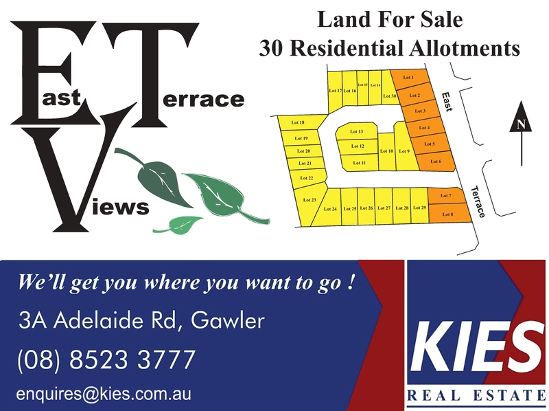 Real Estate For Sale Lot 23 East Terrace Gawler East , SA