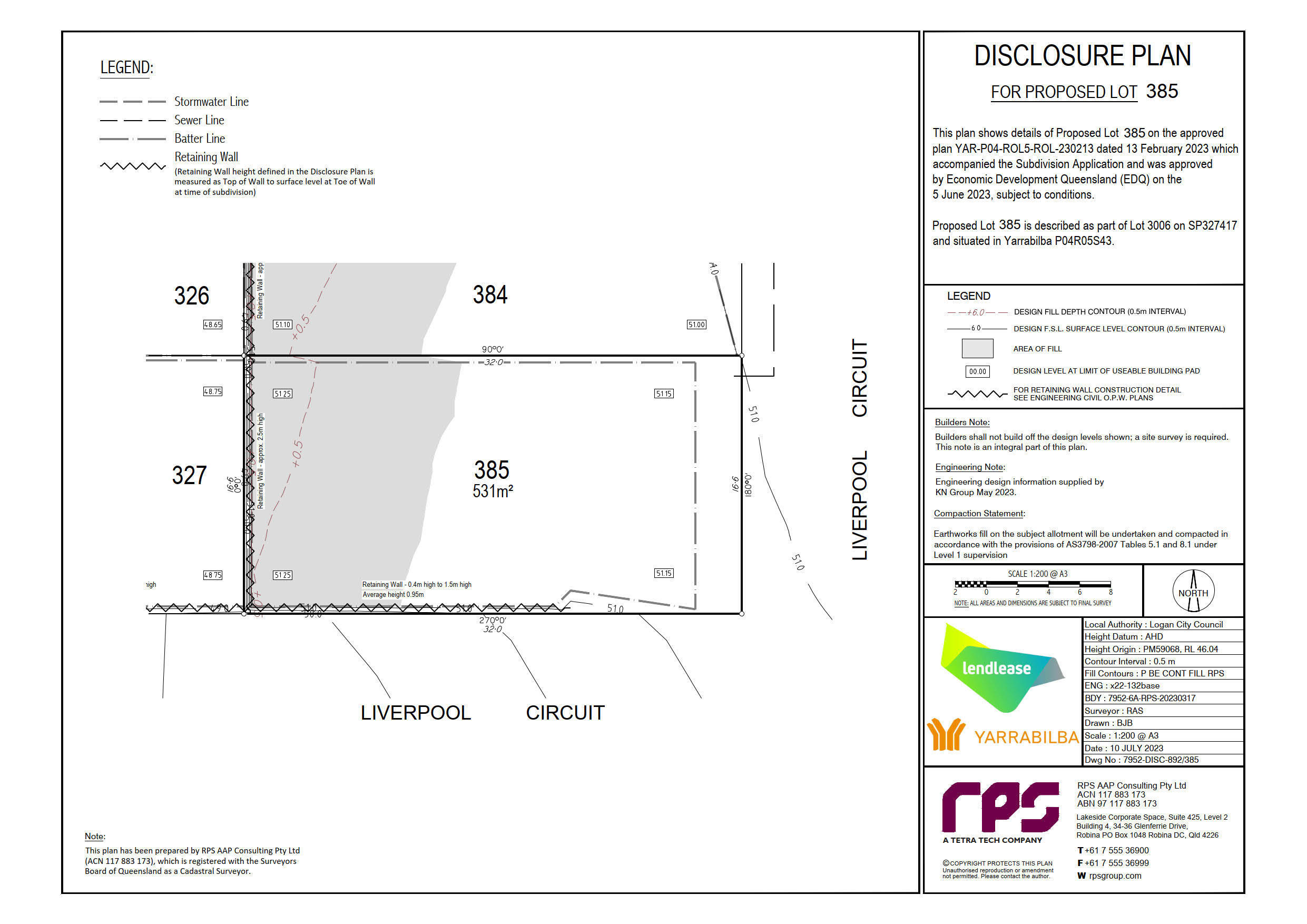 Lot 385 Liverpool Circuit, YARRABILBA Logan QLD 4207, Australia