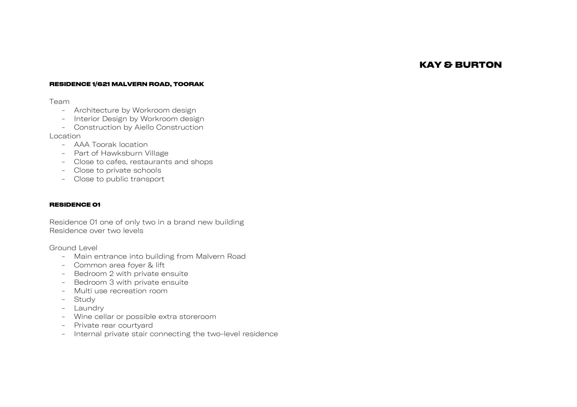 Kay & Burton 1/621 Malvern Road, Toorak