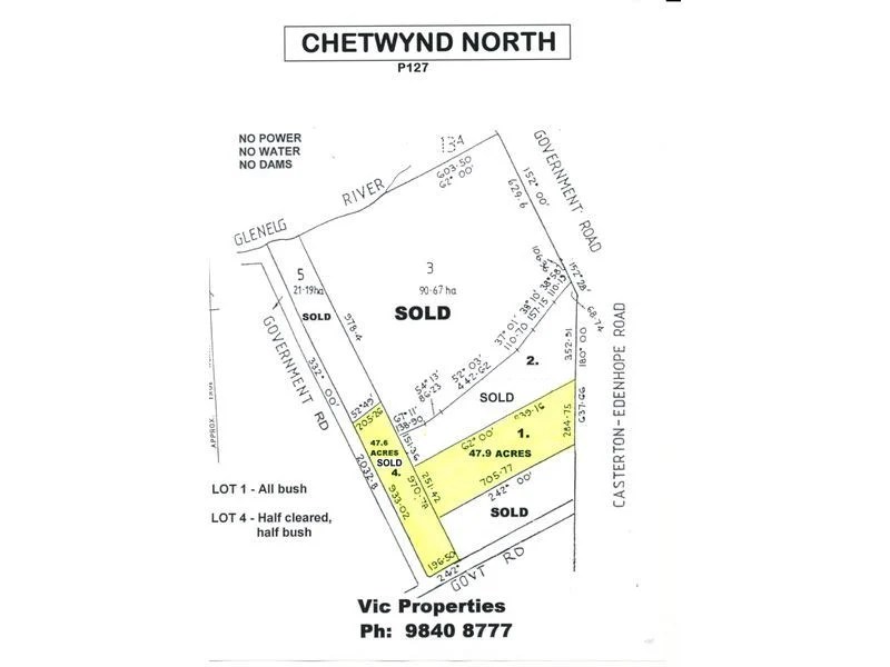 Real Estate For Sale Lot 1/ CastertonEdenhope Road Chetwynd , VIC