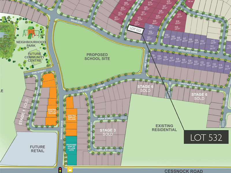Sold property Sold Price for Gillieston Heights (Lot 532) Acmena
