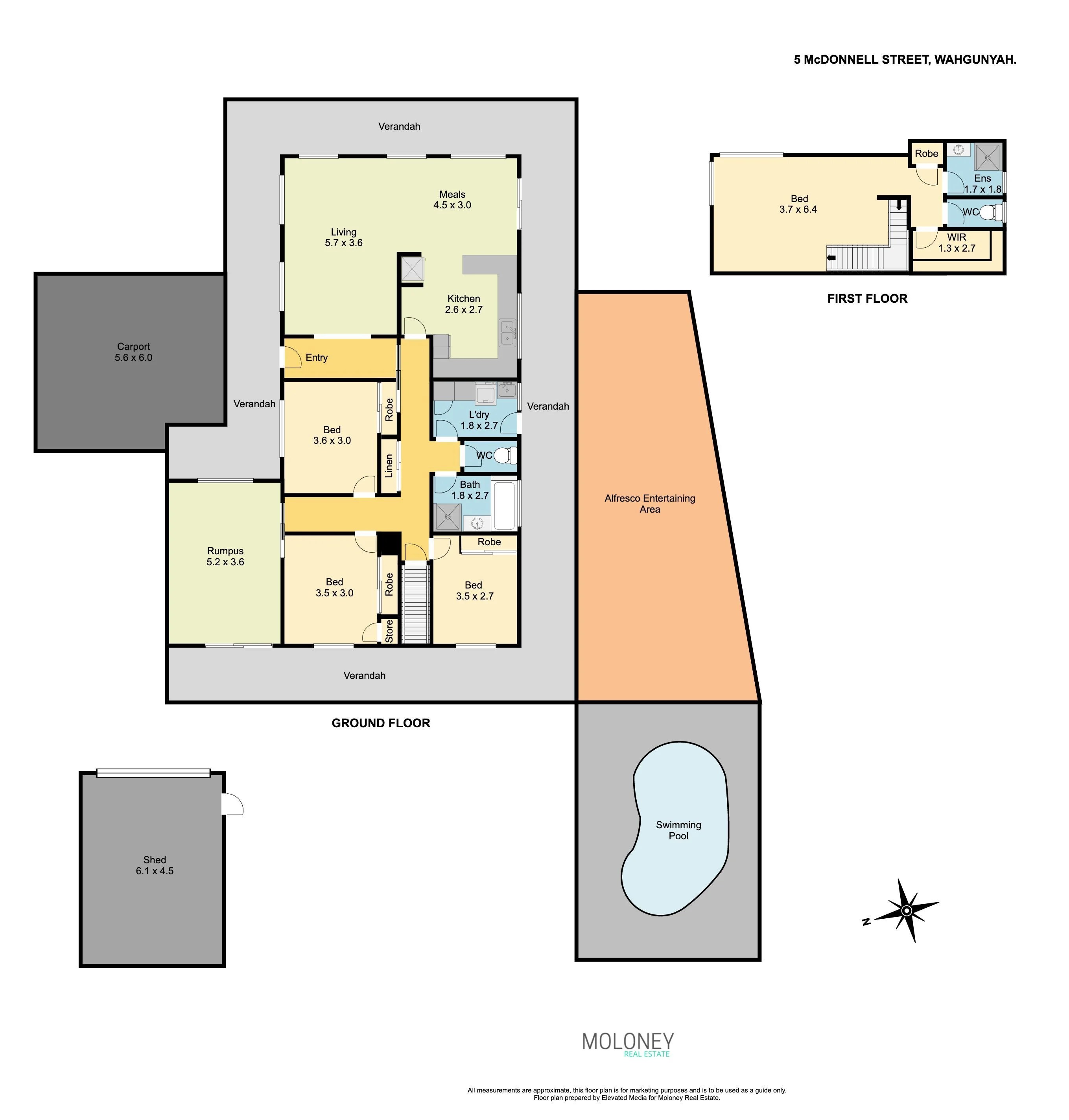Real Estate For Sale 5 McDonnell Street Wahgunyah , VIC