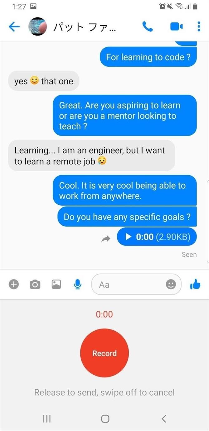 Cómo enviar mensajes de audio con Facebook Messenger Lite Tutoriales