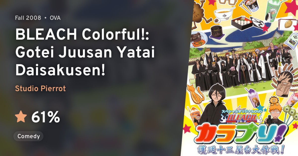 BLEACH Colorful! Gotei Juusan Yatai Daisakusen! · AniList