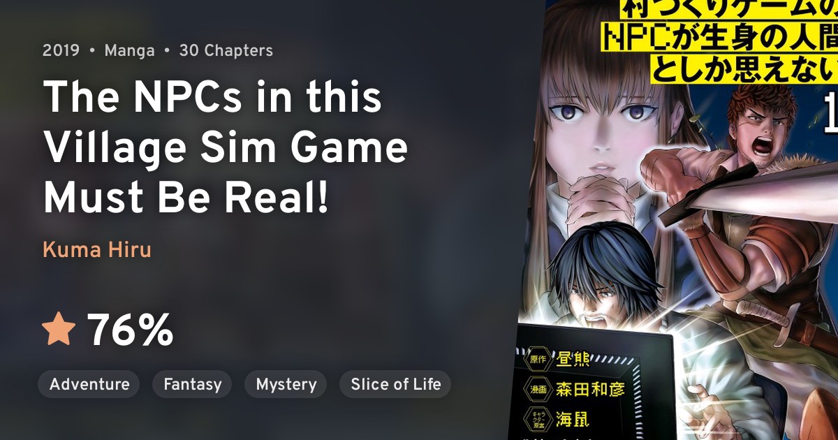 Murazukuri Game no NPC ga Namami no Ningen to shika Omoenai (The NPCs