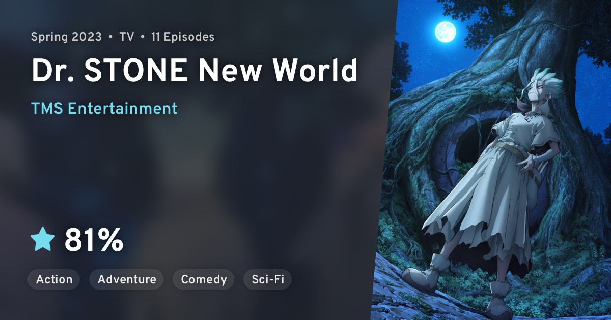 anilist winter 2023 Dr. STONE NEW WORLD · AniList
