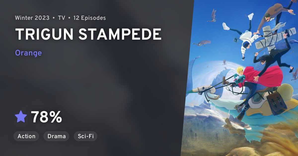 anilist winter 2023 TRIGUN STAMPEDE · AniList