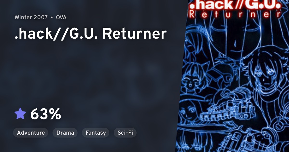 anilist summer 2023 .hack//G.U. Returner · AniList