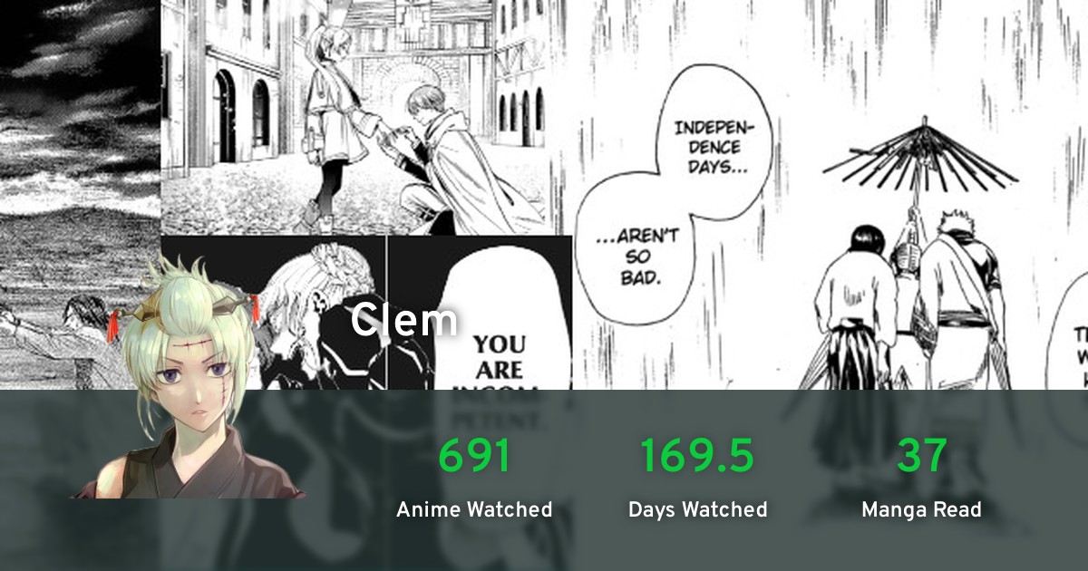 Clem's profile · AniList