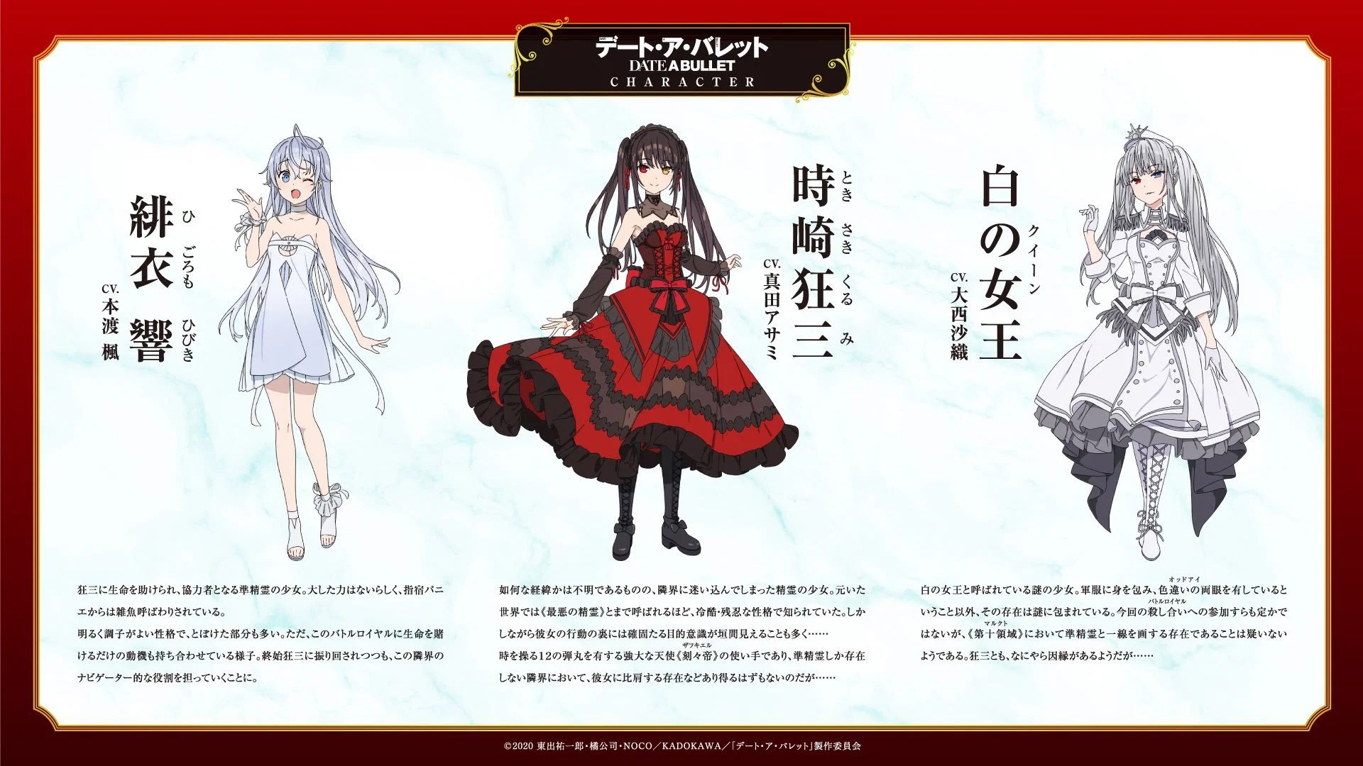 »Date A Bullet« Neue Charakterdesigns zum Anime Anime2You