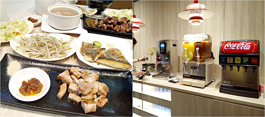 王品集團hot7大魯閣限定店，鐵板燒239元起豬油蔥拌飯青菜吃到飽，飲料冰沙無限暢飲，台中火車站美食
