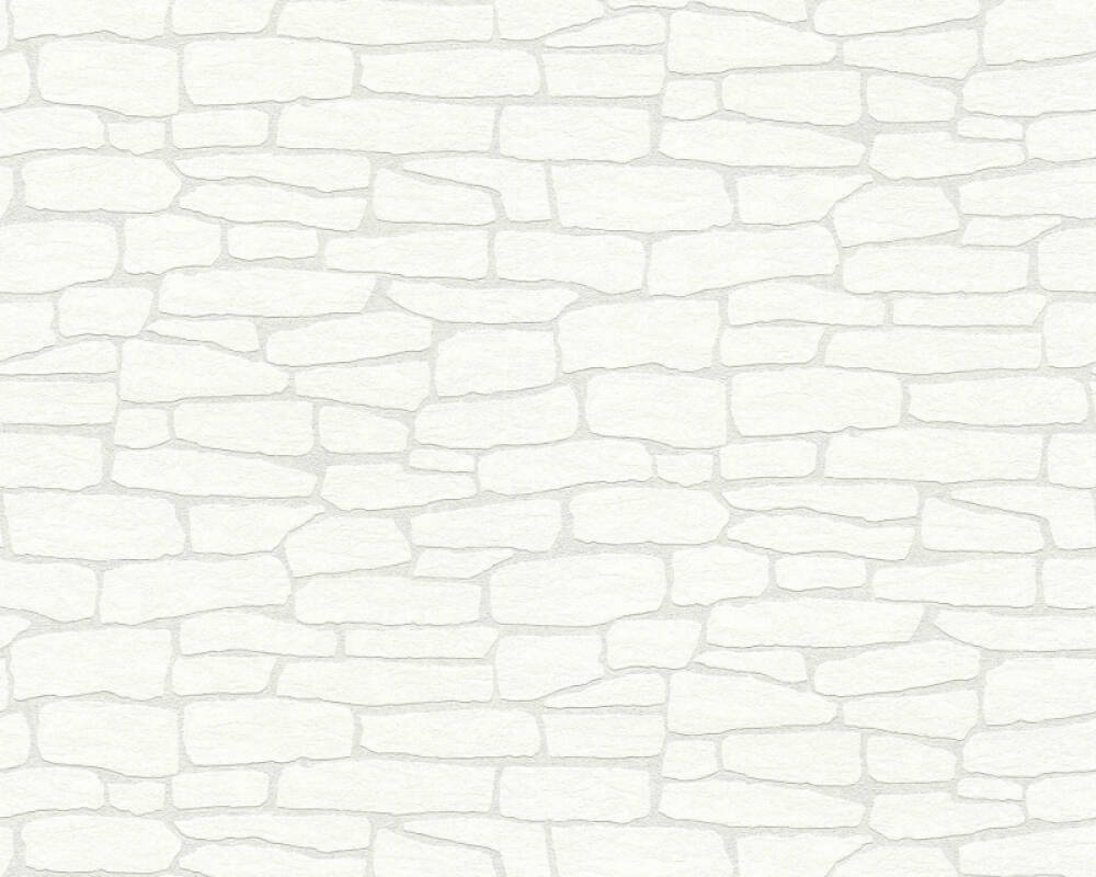 A.S. Création Wallpaper «Stone, Paintable, White» 355515