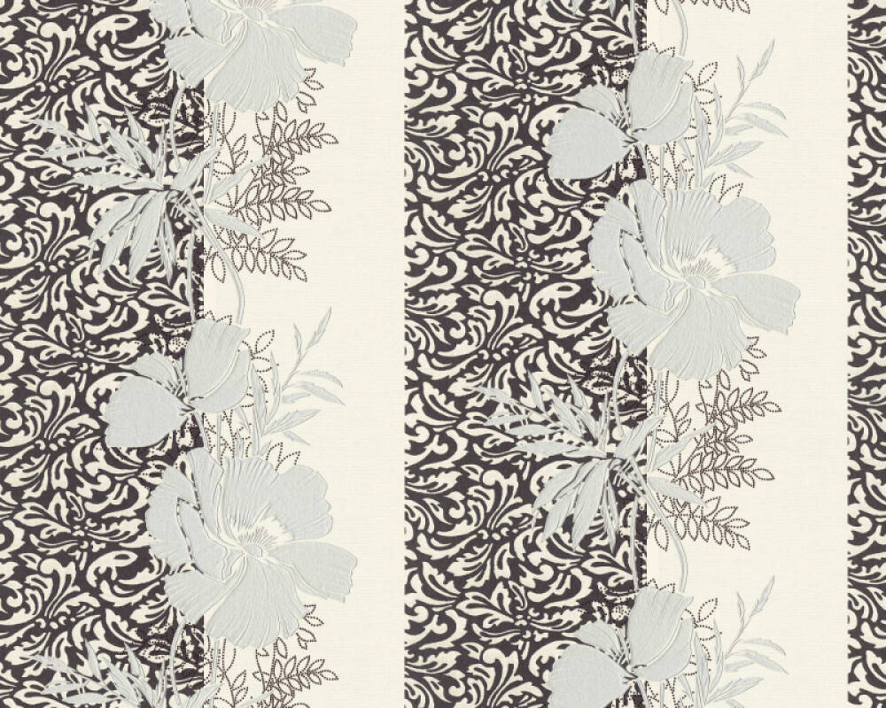 Black White And Silver Flower Wallpaper Best Flower Site