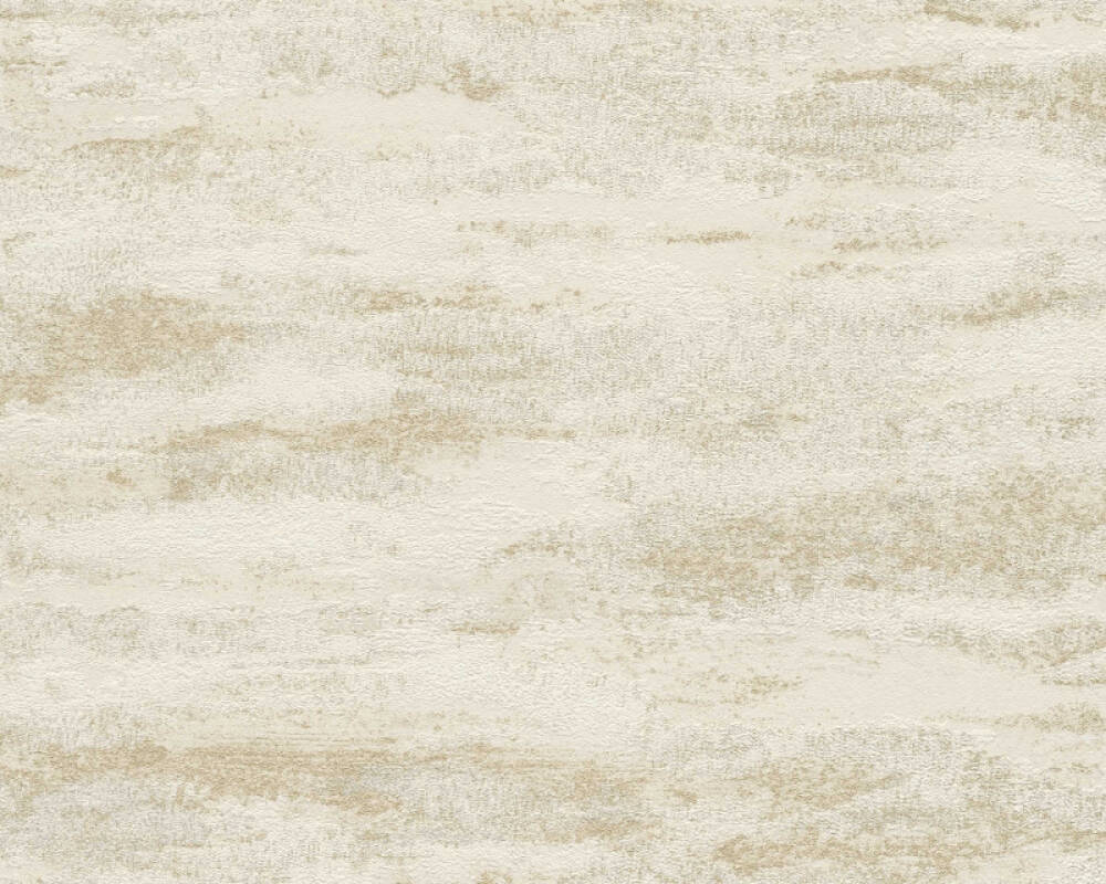 A.S. Création Wallpaper «Cream, Gold, Metallic, White» 390414