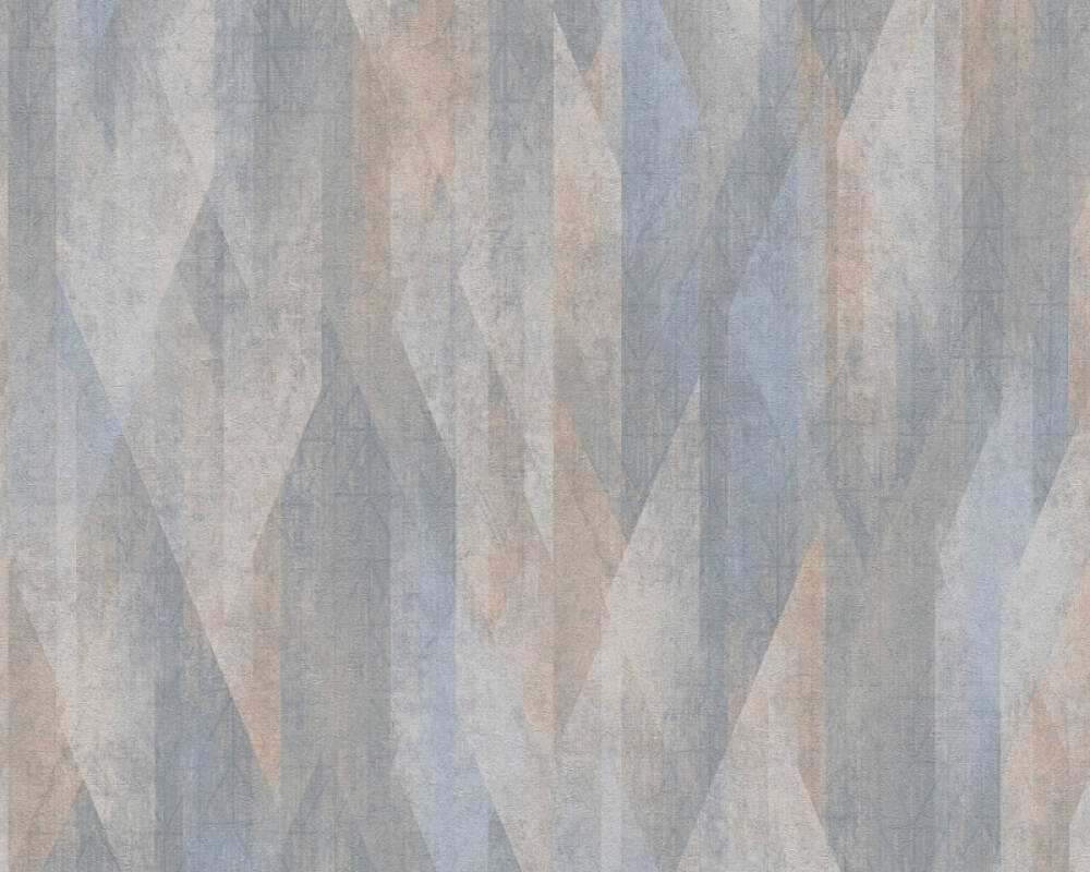 Livingwalls Wallpaper «Graphics, Beige, Blue, Cream, Orange» 391041