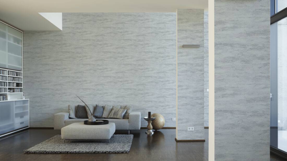 A.S. Création Wallpaper «Grey, Metallic, Silver» 390413