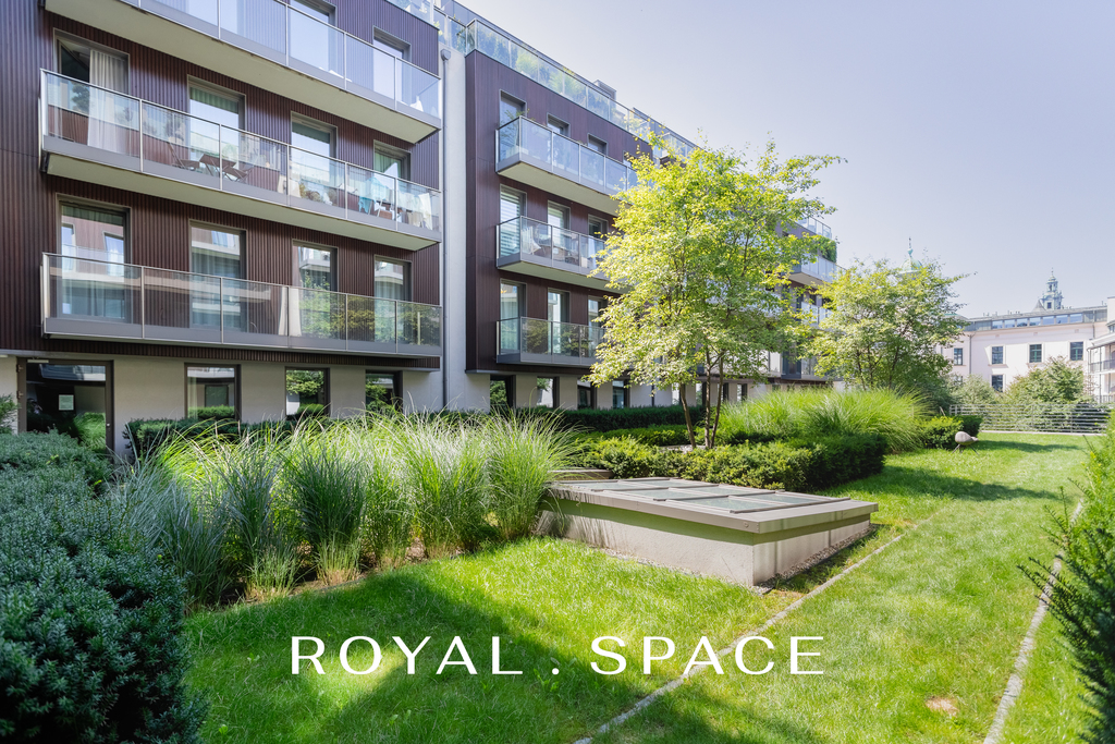 Luksusowy apartament z ogródkiem w Angel Wawel Royal Space