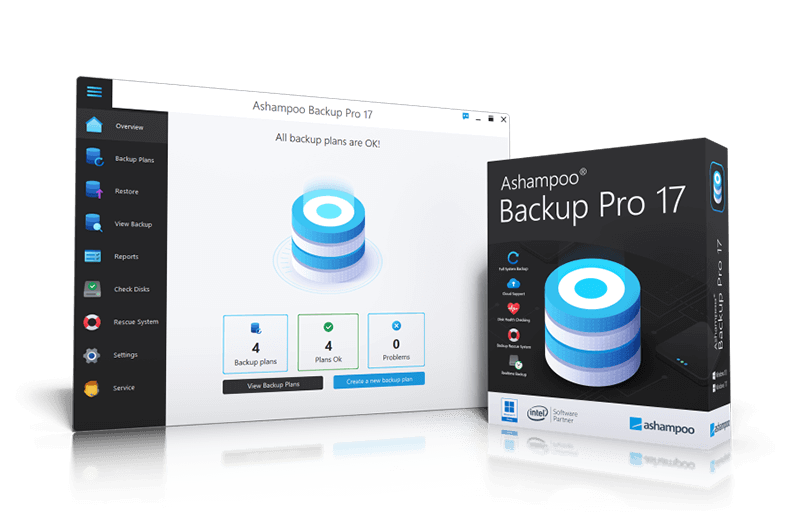 Ashampoo® Backup Pro 17 - Comfortable handling and supreme data