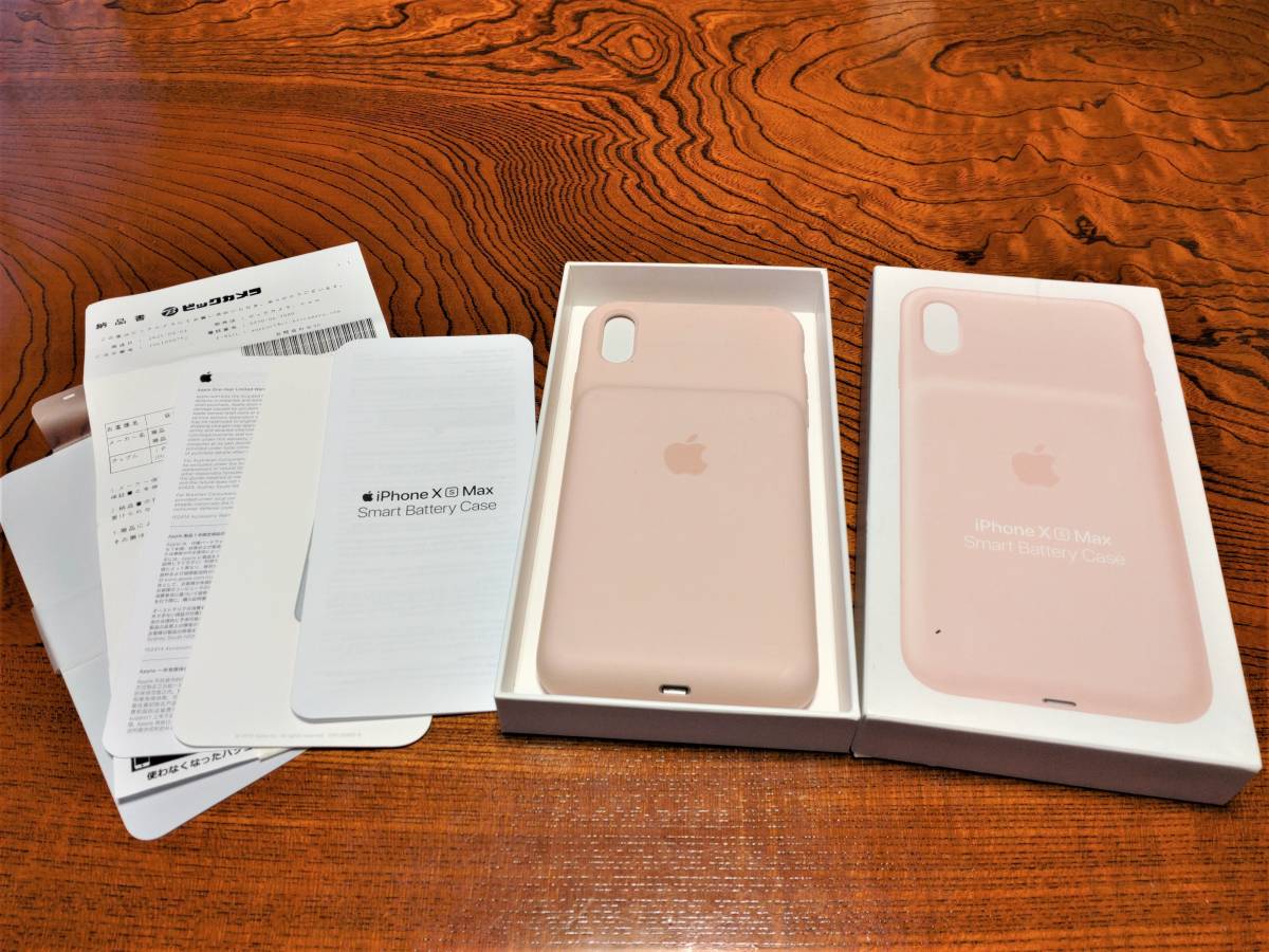 【目立った傷や汚れなし】 Apple 純正 iPhone XS MAX スマートバッテリーケース Pink Sand USED の落札情報詳細