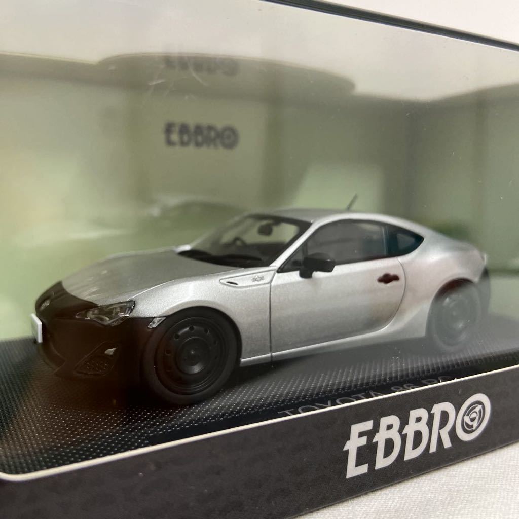 【目立った傷や汚れなし】EBBRO 1/43 TOYOTA 86 RC Sterling Silver Metallic エブロ トヨタ