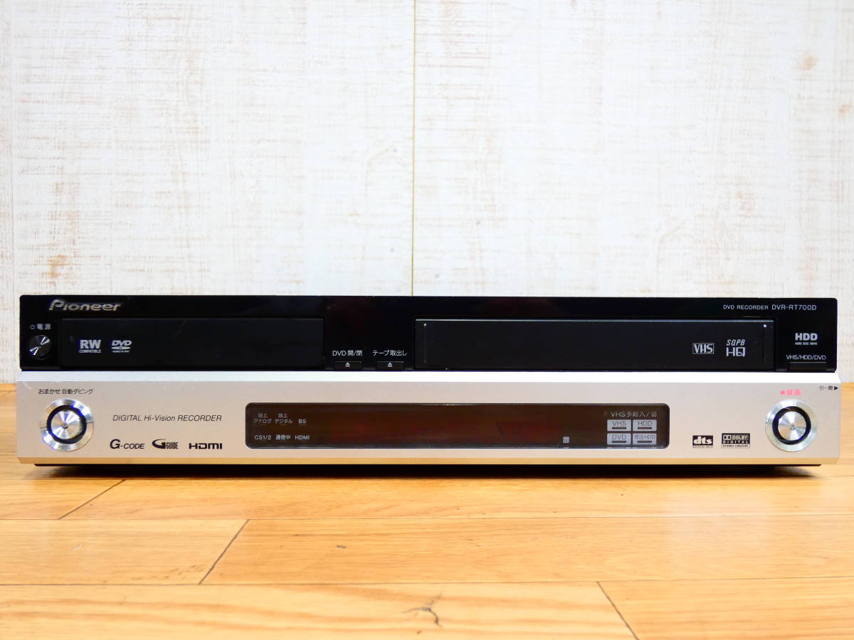 【やや傷や汚れあり】再生確認済み。 pioneer パイオニア ビデオ一体型DVDレコーダー DVRRT500の落札情報詳細 ヤフオク