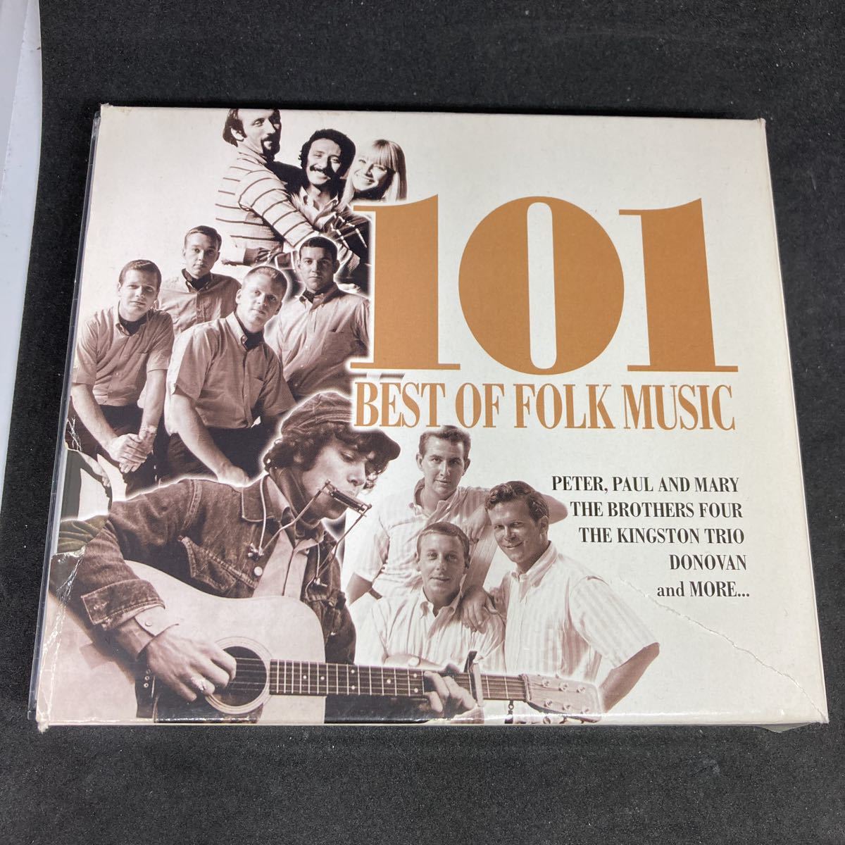 【目立った傷や汚れなし】CD4枚組 / ベスト・オブ・フォークソング / 全101曲～ピータ・ポール＆マリー/ボブ・ディラン/ブラザーズ