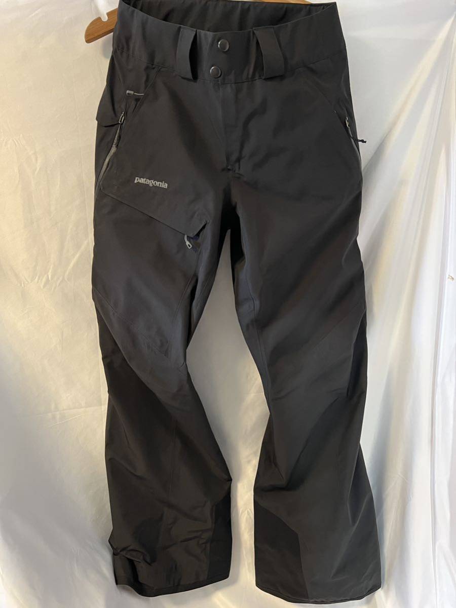 【目立った傷や汚れなし】Patagonia GoreTex GTX Recco Ski SnowBoard Black Pants