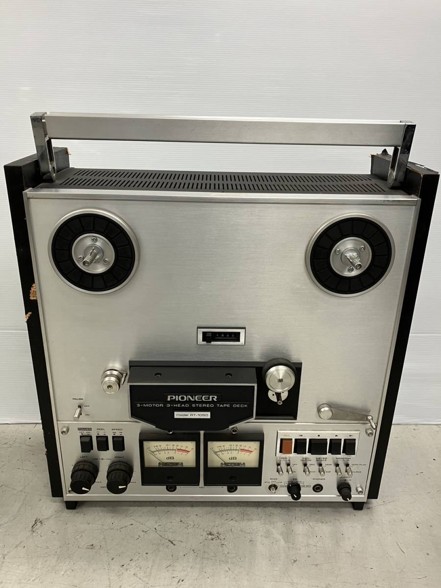 【傷や汚れあり】PIONEER/パイオニア 3MOTOR 3HEAD STEREO TAPE DECK RT1050 オープンリール