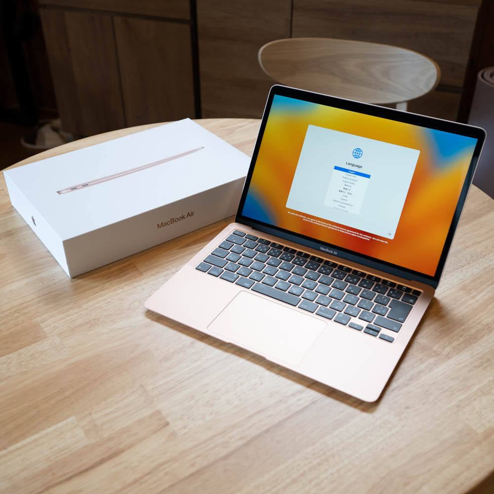 【目立った傷や汚れなし】【美品】MacBook Air M1 13インチ 8GB 256GB ローズゴールド 充放電回数27回の落札情報詳細