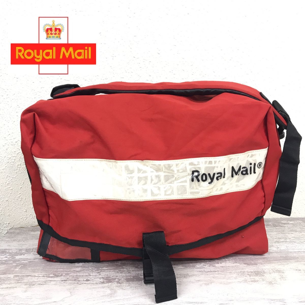 【目立った傷や汚れなし】K351RN Royal Mail ロイヤルメール メッセンジャーバッグ メンズ 鞄 イギリス レア ホワイト