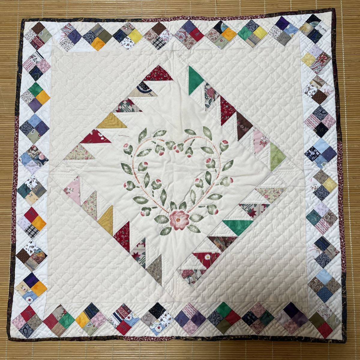 【目立った傷や汚れなし】パッチワークキルト ハンドメイド タペストリー マルチカバー ステンシル ボルチモアの落札情報詳細 ヤフオク落札