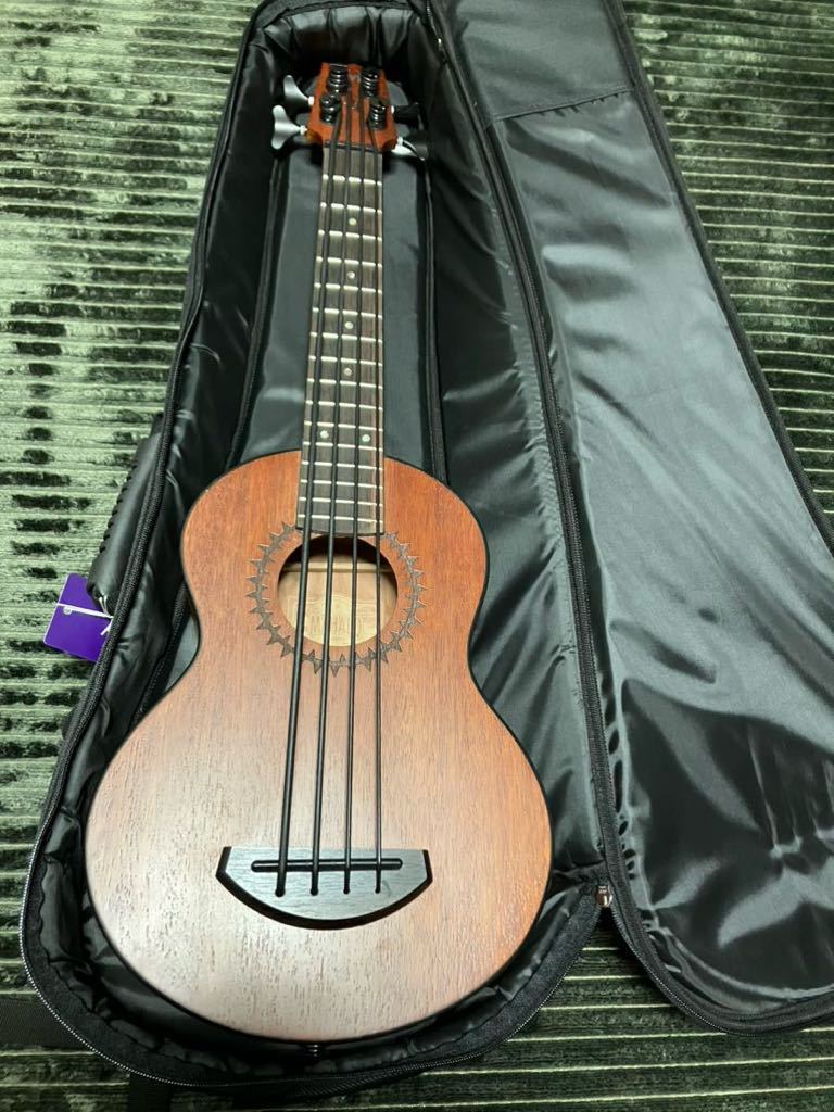 【やや傷や汚れあり】MAHALO Ukulele Bass MB1 TBR アコースティック ウクレレ ベース マハロ Shadow