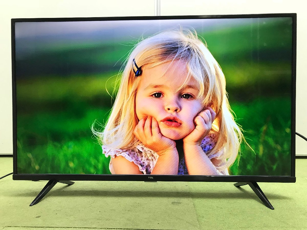 【目立った傷や汚れなし】2022年製 美品 TCL 4K 液晶テレビ 43P615 43インチ VODサービス対応 Androidスマート