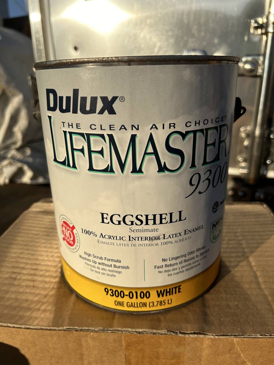 【未使用】(1962) DULUX LIFEMASTER 9300 内部用 エッグシェル セミマット ラテックス エナメル ホワイト 3