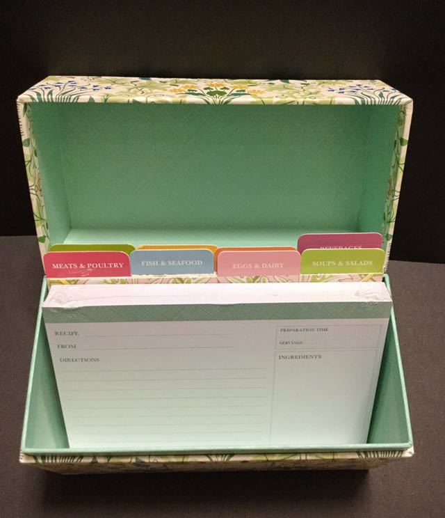 ウィリアム・モリス レシピボックス インデックス、レシピカード付 William Morris Recipe Box の落札情報詳細