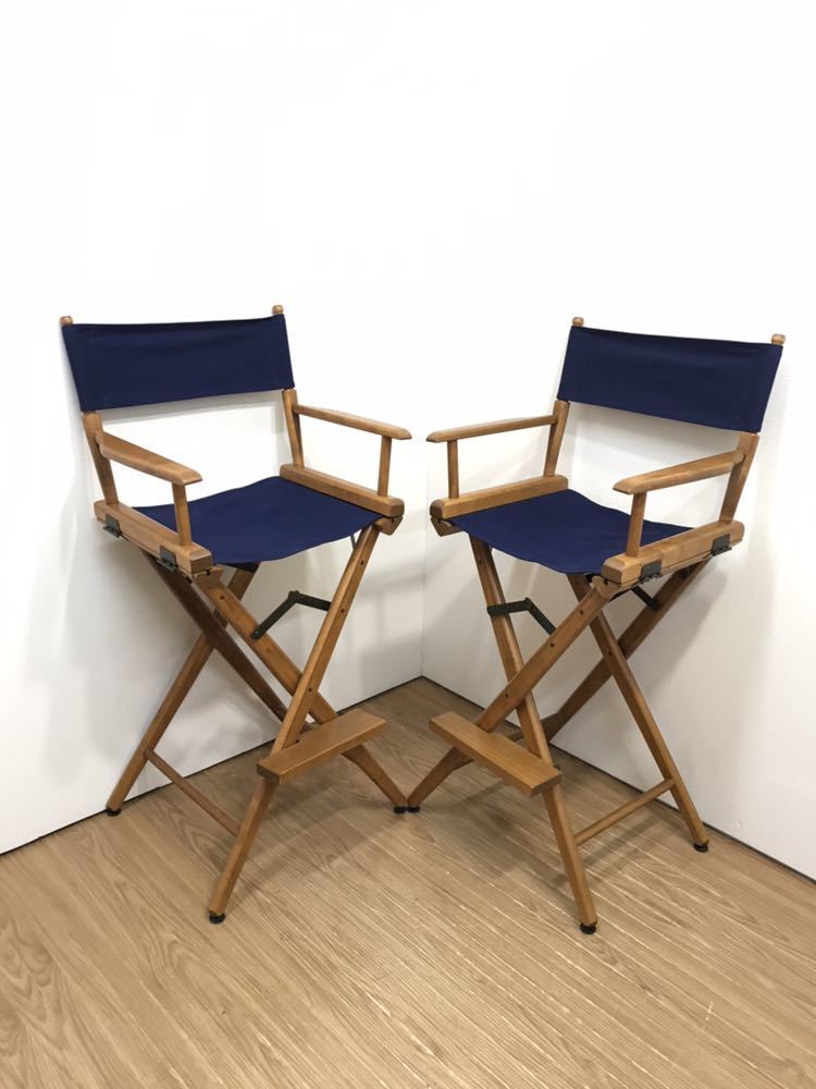 TELESCOPE テレスコープ ディレクターズチェア Granville.NY USA 椅子 インテリア 2脚セット キャンプ キャンプ