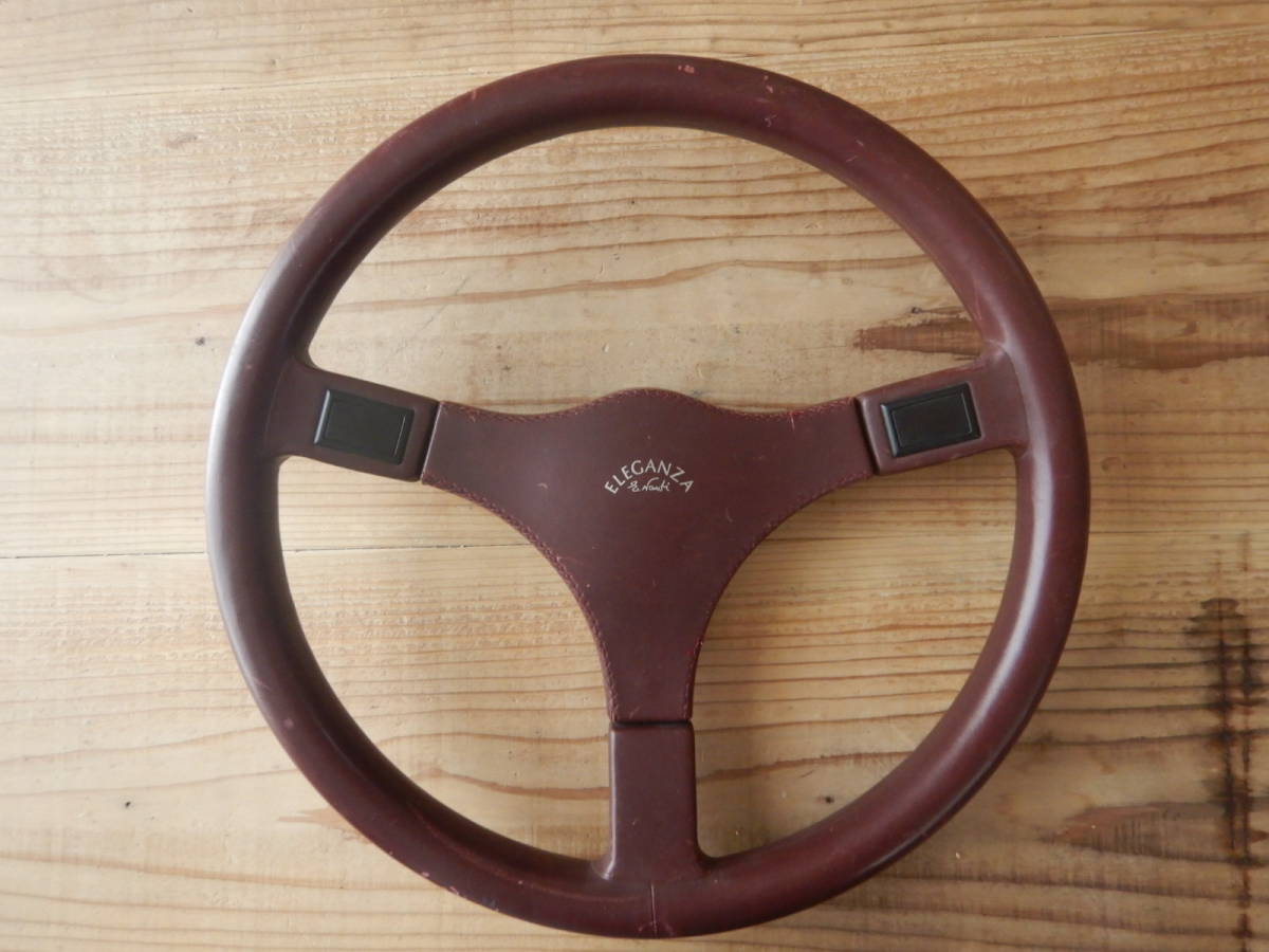 即決レア NARDI ナルディ ELEGANZA ブラウンレザーステアリング 36cm 中古品の落札情報詳細 ヤフオク落札価格検索 オークフリー