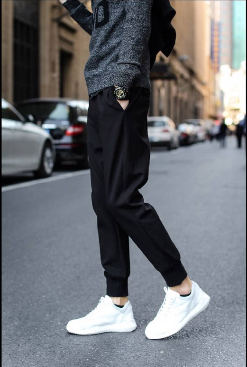 【私は本当にそれが好きです。】 スウェットパンツ 黒 メンズ トップファッションコレクション