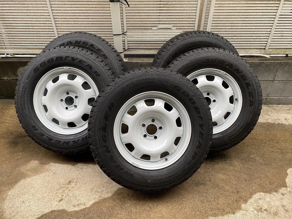 【新車外し】ランドローバー純正 Newディフェンダー 18インチタイヤホイール 5本セット 白 美品 New DEFENDER ホワイト 鉄