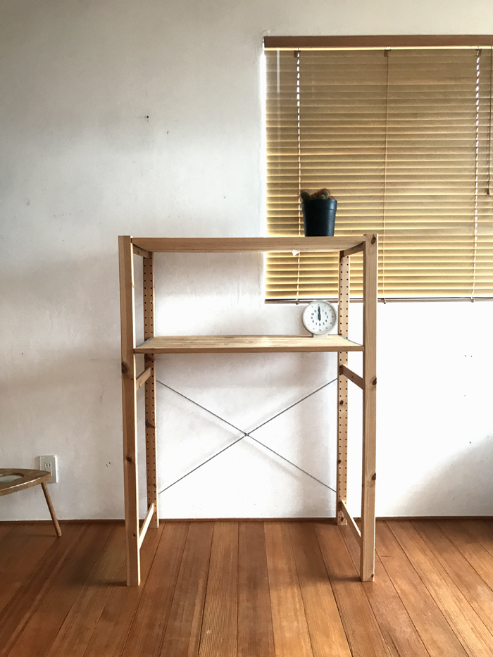  IKEA IVAR シェルフ 棚 ラック ランドリーラック テーブル 勉強机 パソコンデスク 木製 ウッド 北欧 イケア の落札情報