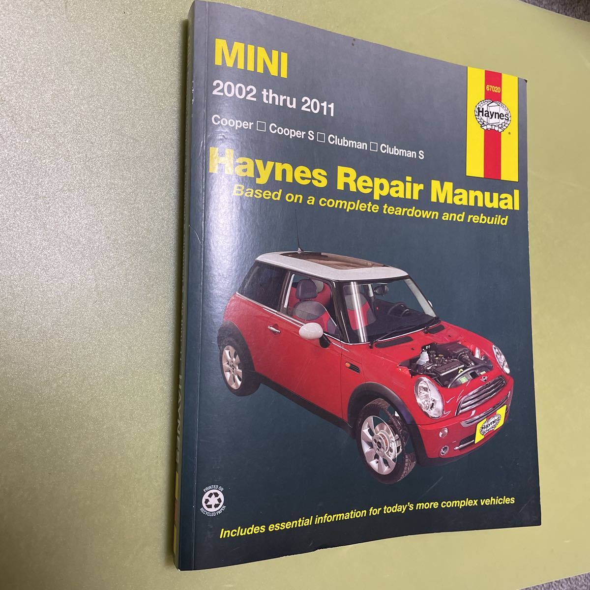 【やや傷や汚れあり】ミニクーパー整備書 Mini Cooper, Cooper S, Clubman & Clubman S 2002