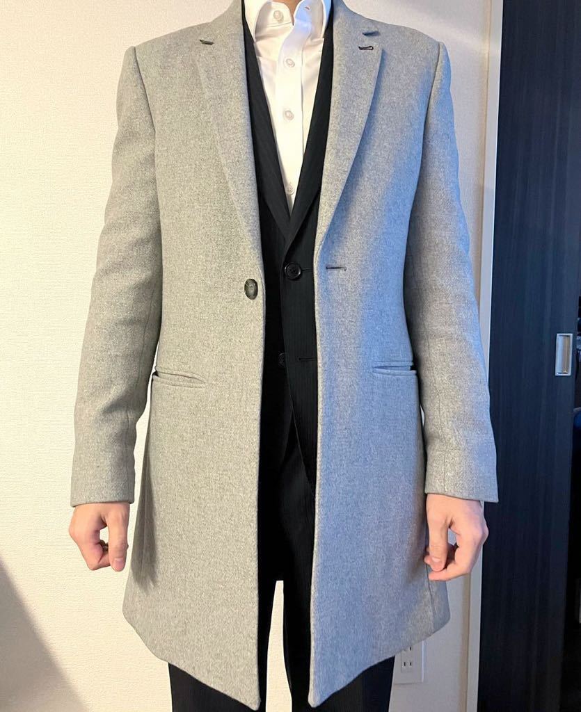 【未使用に近い】チェスターコート ロングコート Burton Menswear London Sサイズ 日本Mサイズ相当の落札情報詳細
