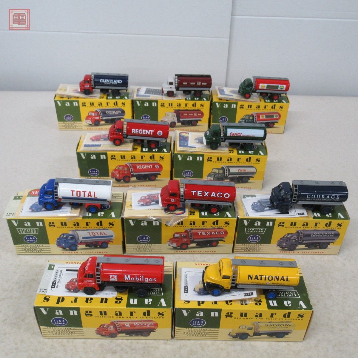 【やや傷や汚れあり】ヴァンガード 1/64 ベッドフォード Sタイプ タンカー/フォード テムズ トレーダー タンカー等 計10台set